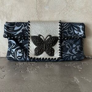Leather clutch/wristlet